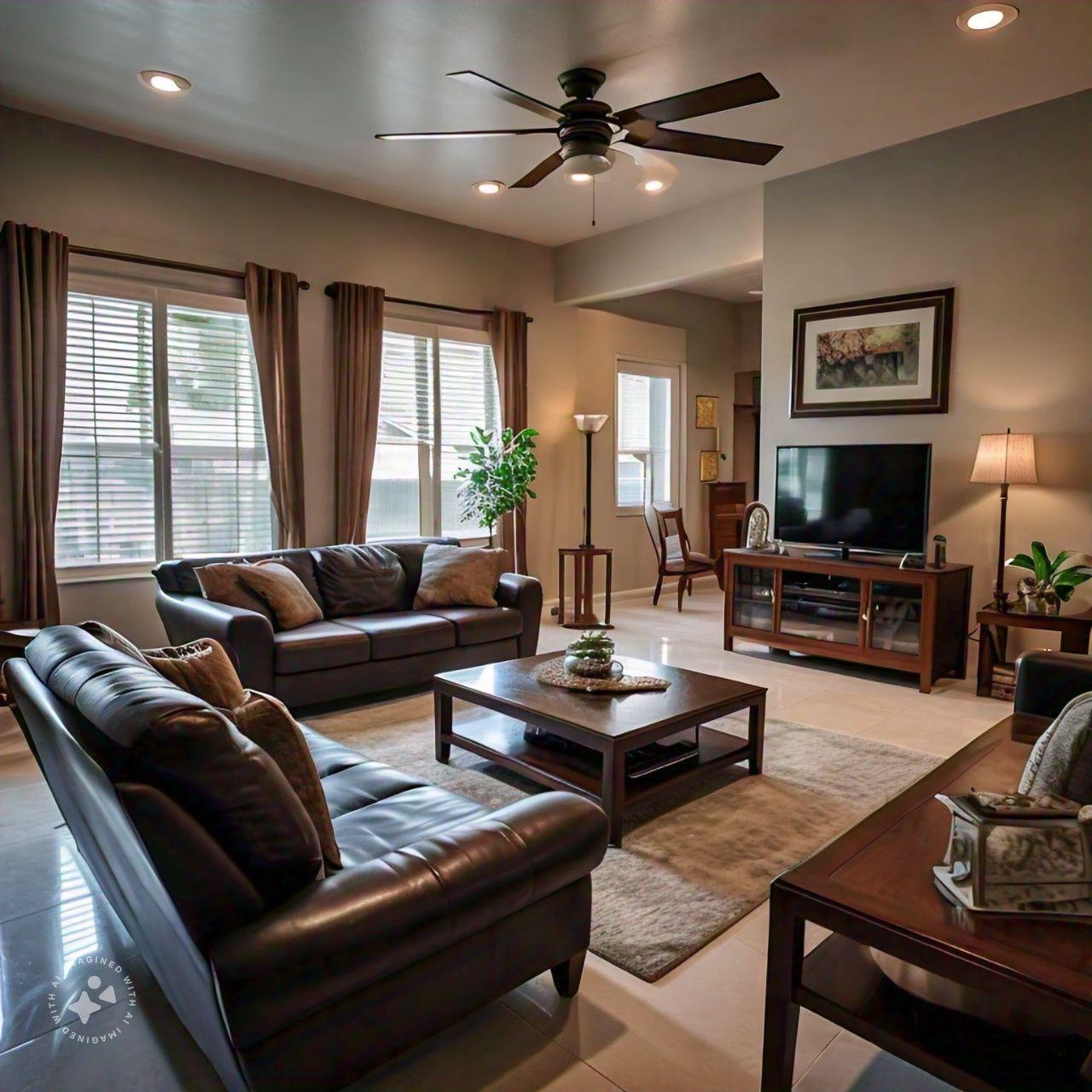 Furnished Living Room Cleaning