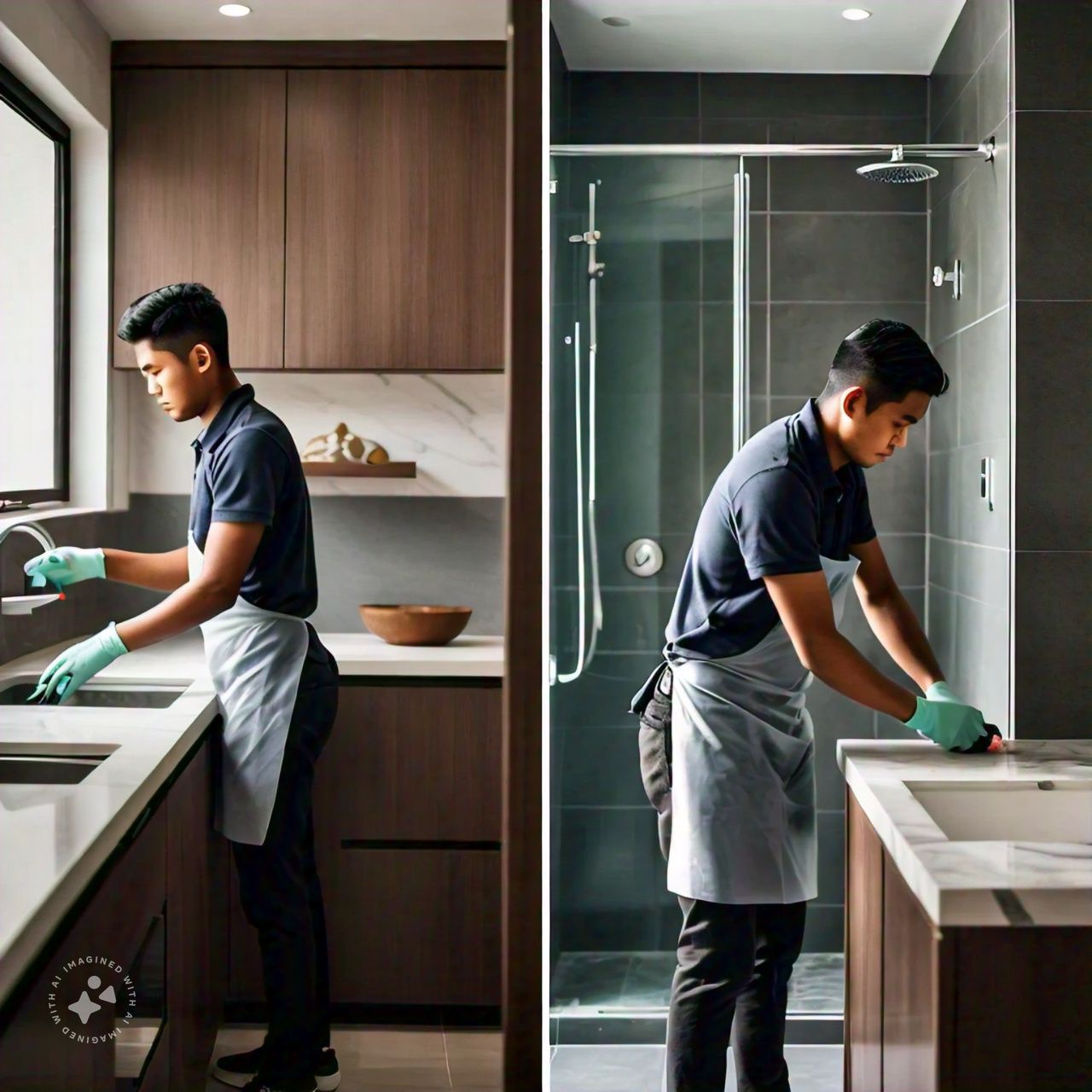 Kitchen & Bathroom Cleaning (with appliances)